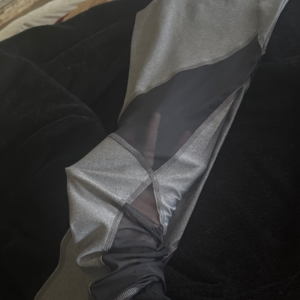 Under Armour Gray and Black Track Pants - Picture 3 of 5